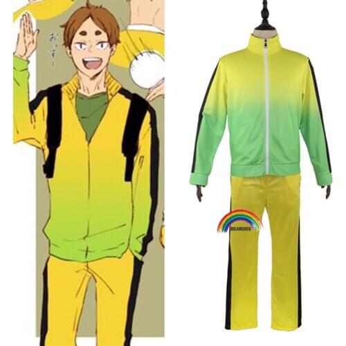 Haikyuu Season 4 MSBY Cosplay Jacket Kiyoomi Sakusa Uniform Tetsurou Kuroo Anime Costume Volleyball Yellow Sportswear Jersey