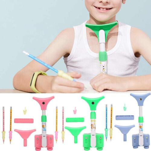 Children Back Sitting Posture Corrector Anti Myopia Sitting Support Brace Writing Orthotic Promoting Cervical Spine Development