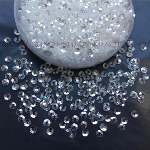 30g/50g 3mm Cup Round Crystal Transparent Loose Sequin Sewing,Wedding,Women Kids DIY Garment Accessory SFZ13