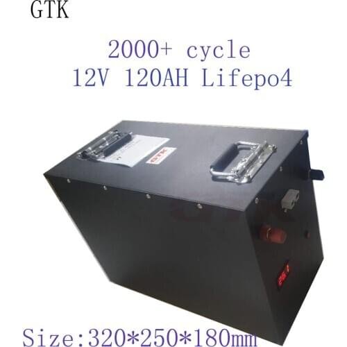 Rechargeable 12V 120AH bluetooth battery with LED display 12V 120AH for energy storage Boats UPS +10A charger