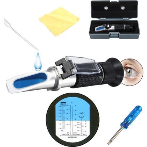 Useful Handheld Glycol Refractometer Car 1.10-1.40sg Antifreeze Battery Acid Engine Coolant Tester Tool Auto Optical Instruments
