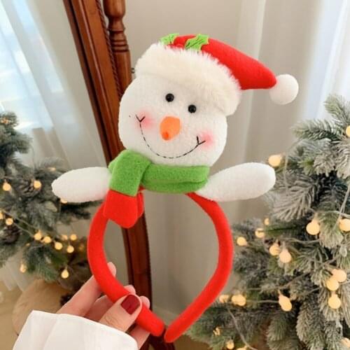 Adult Kids Christmas Headband Hair Costume Accessories Christmas Party Deals Santa Xmas Hair Band Clasp Headwear DIY Decor