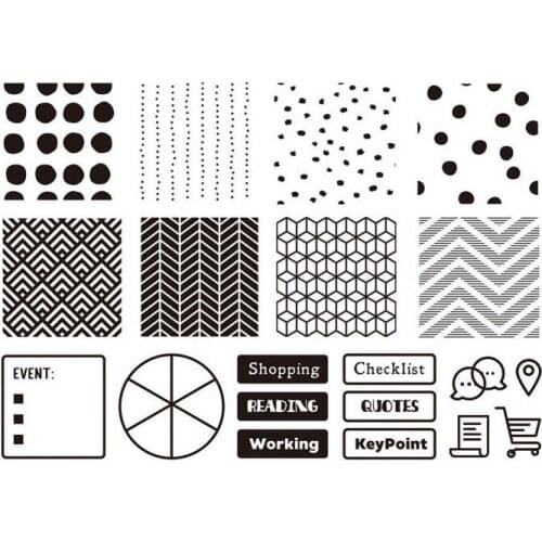 Mark Transparent Clear Silicone Stamp/Seal for DIY scrapbooking/photo album Decorative clear stamp sheets A1463