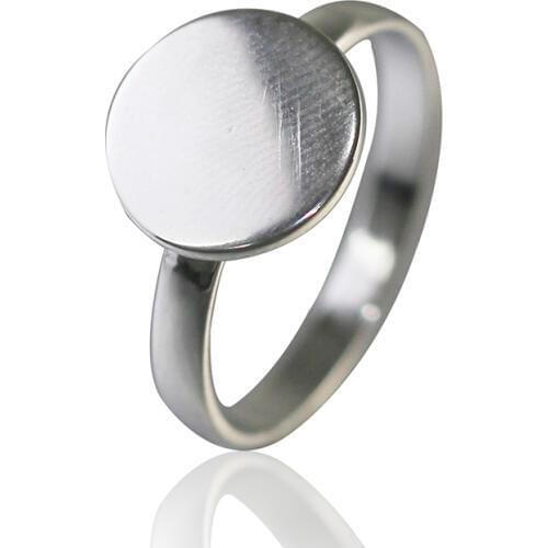 Beadncie Sterling Silver 925 Ring Base Blank Ring Setting Blank Ring Setting Handmade Diy Jewelry Making 12121