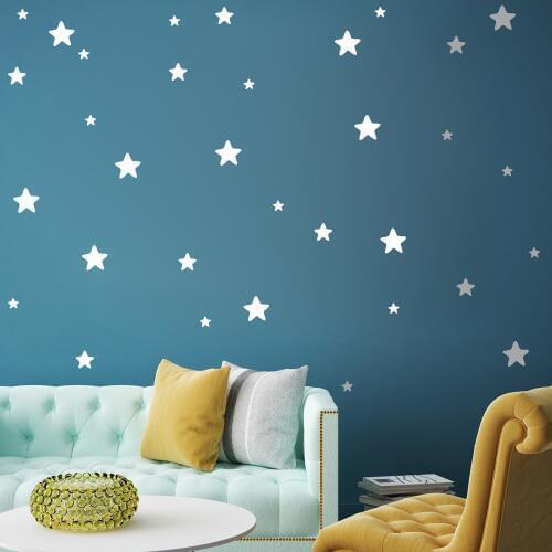 Five-Pointed Stars Wall Decal Sticker Art Decor Creative Decal Sticker Removable Sticke Vinyl Carving Star For Kids Room T170313