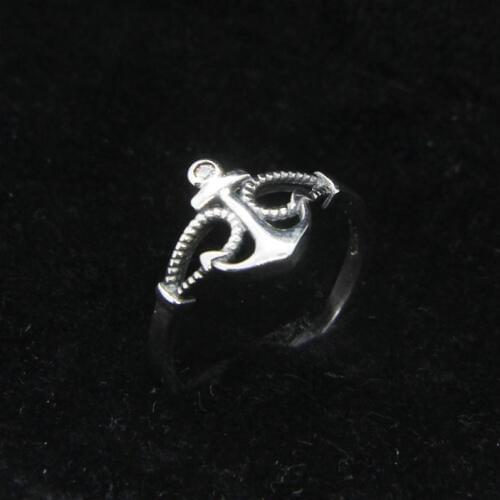 Size 6-10 Dropship 925 Sterling Silver Crystal Anchor Ring Newest Lady Girls S925 Fashion Dating Ring