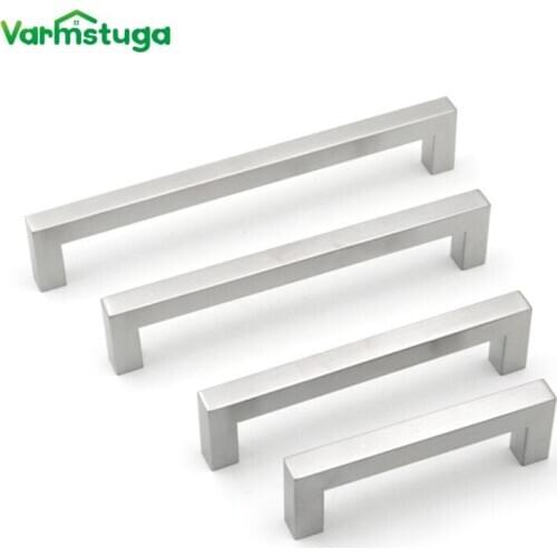 Cabinet Drawer Handles Knobs Brushed Nickel 2"~11.3"Bathroom Cabinet Door Handles Furniture Office Desk Drawer Pulls