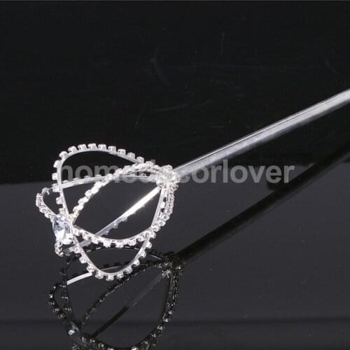 Silver Fairy Princess Angel Wand Stick Fancy Dress Girls Magical Scepter Costume Props