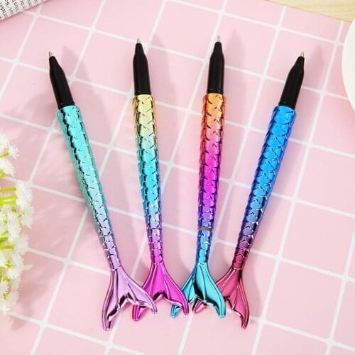 Colorful Fishtail Shaped Ballpoint Pen Various Specifications Optional Lightweight School Office Supply Creative Stationery