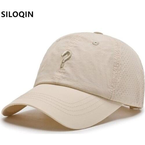 SILOQIN Summer Womens Mesh Cap Breathable Baseball Caps Adjustable Size Casual Couple Sports Cap Mens Black Cap Snapback Cap