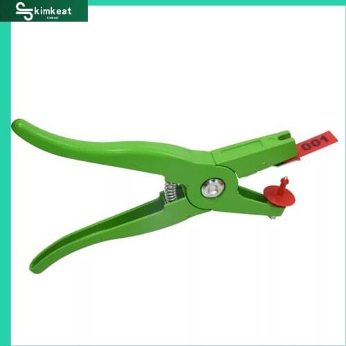 Ear tag pliers Animal Control Device Green Metal ear thorn tongs Swine Cow Sheep Rabbit Identification tool Livestock supplies