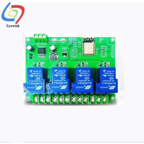 Secondary opening of ESP-12F development board of dc7-28 / 5V power supply esp8266wifi 4 channel 30A relay module