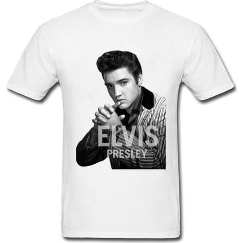 Elvis Presley Tshirt Famous Celebrity Tshirt Fan Full Rockabilly Spring Short Shirts Round Collar Fitness T Shirt