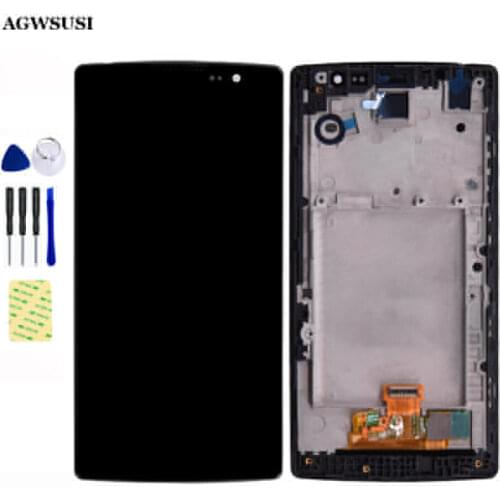 For LG Spirit LTE H440 H442 H440Y H443 H420 H445 C70 LCD Display Panel Monitor + Touch Screen Digitizer Sensor Assembly + Frame