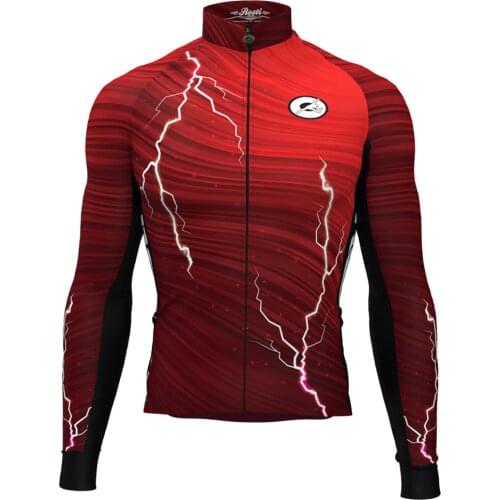 Rosti Winter Thermal Fleece jacket Cycling Jersey long sleeve Ropa ciclismo hombre Bicycle Wear Bike Clothing maillot Ciclismo