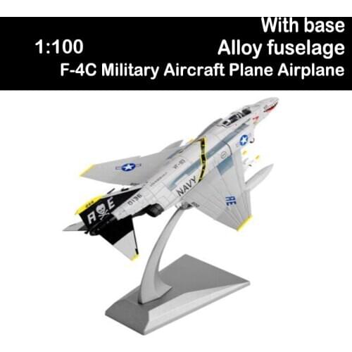 1/100 Scale F-4C Military Aircraft Plane Airplane Model Toy Adult Children Toys for Display Show Collections Not Bomber Airliner