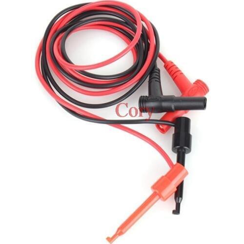 1pair For Multimeter Test Equipment Banana Plug To Test Hook Clip Probe Cable Fr Multimeter Test CZYC
