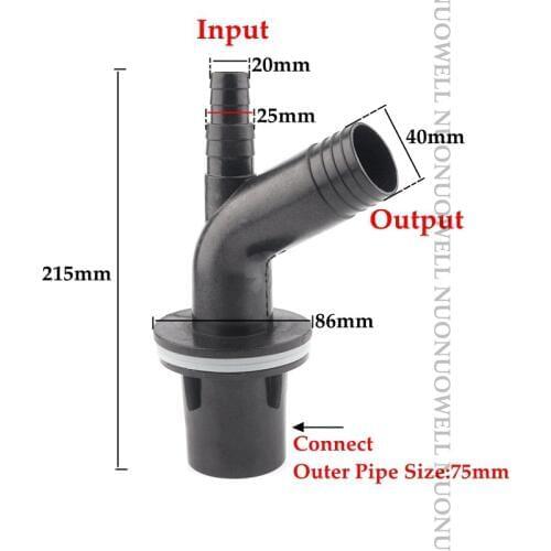 1pc Triple Overflow Pipe Fitting Fish Tank Aquarium Bottom Filtration Connector Pet Water Clean Tool 3-Way Filter Accessories