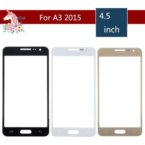 10pcs/lot For Samsung Galaxy A3 2015 A300 A300H A300M A300F Front Outer Glass Lens Touch Screen Panel Replacement