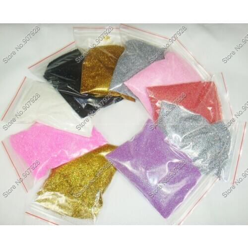 10 Mixed Colors(each color 50gram) Shining Nail Glitter Dust Powder for Nail Art DIY decoration and Glitter Crafts