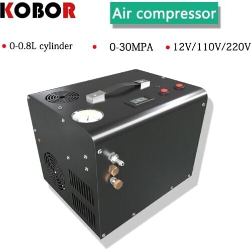 4500PSI,PCP high pressure air compressor all in one 0-30MPA for PCP and diving cylinders and scuba, pressure can be set