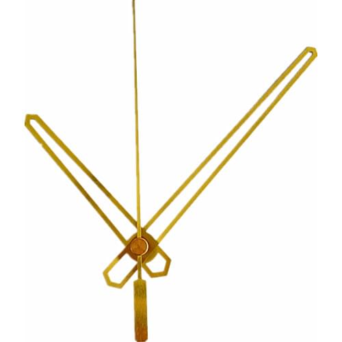 Wholesale 50Sets GOLD Color Metal Clock Pointer DIY Quartz Clock Mechanism Kits Clock Making Tools