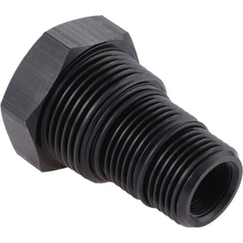 Car Oil Filter Thread Adapter 1/2-28 Straight To 3/4-16,13/16-16,3/4 NPT Aluminium Automotive Threaded Oil-Filter Adapter Black