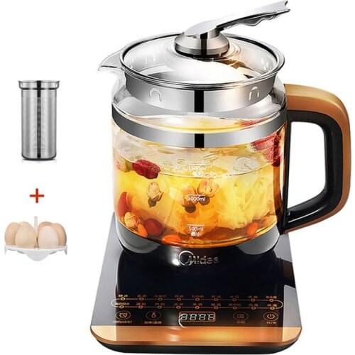 1.5L Midea Health Pot Multi-function Household Tea Maker Office Small Glass One Automatic Flower Teapot Thickening