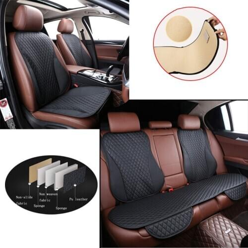 Easy Clean Not Moves Car Seat Cushions,Universal Pu Leather Non Slide Waterproof Vehicle Cover Fits For Lada Granta D2 X36