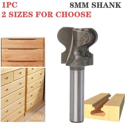 1pc 8mm Shank Classical Double Finger Wood Router Bit C3 Carbide Wood Drawer Milling Cutters Woodworking Tools