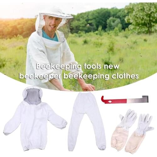 Beekeeper Suit with Gloves Beekeeping Clothing Beekeepers Clothing Beekeeping Suit Hood Hat Clothes Glove Beekeeping Accessories