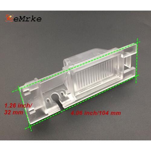 EEMRKE Car Rear Camera Bracket Mount License Plate Lights Housing for Fiat 500L(330) 2012 2013 2014 2015 2016 2017 2018