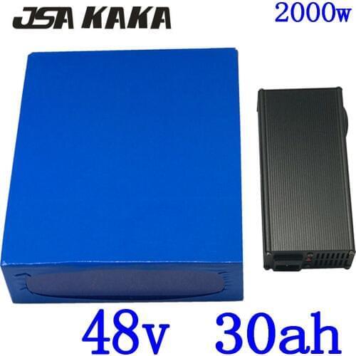 48v battery 48 volt lithium battery 48v 30ah Electric Bicycle Battery48V 30AH ebike battery pack for 48V 1000W 1500W 2000W motor