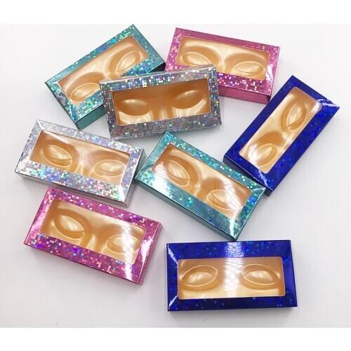 Face Shape Lash Trays Eyelashes Packing Box White Trays Lashes Packing for Strip Lashes