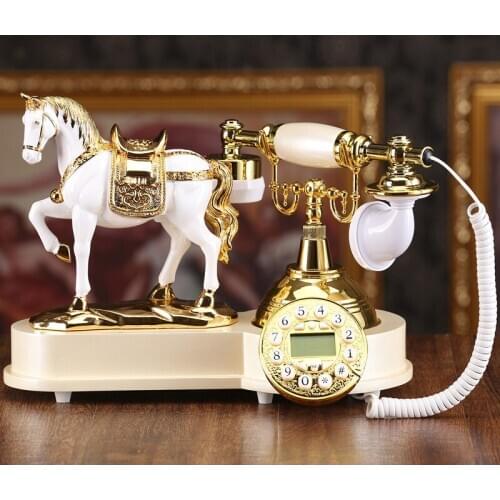 Top God, fashion originality, antique telephone, European style home retro, home phone, office phone, caller ID Landline art gif