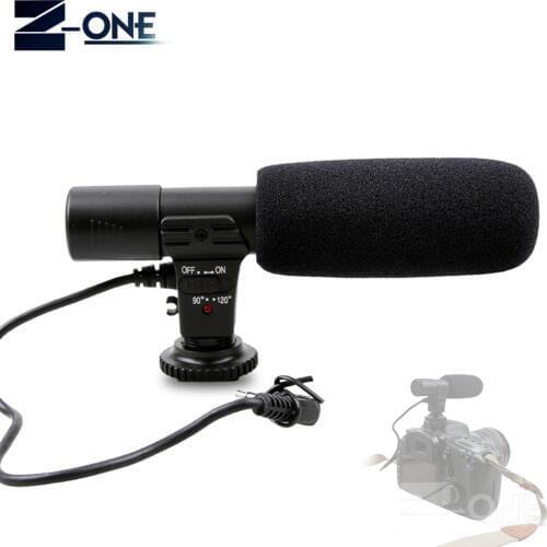 Mic-01 Professional Camera External Stereo Microphone For Nikon D7500 D7200 D5600 D5500 D5300 D3300 D810 D750 D500 D5 D4