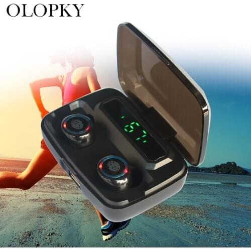 New TWS Earphone LED Digital Display Touch 5.0 IPX7 Waterproof Mini Wireless Bluetooth Headset Sports Fitness Binaural HD Call