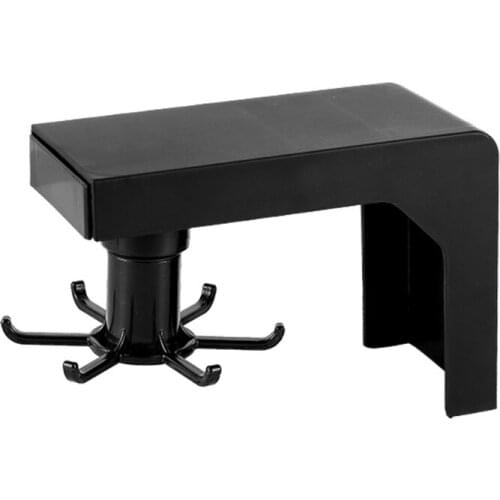 New product can rotate 6 even kitchen tableware hooks without punching and sticking to the wall 360-degree rotating hook