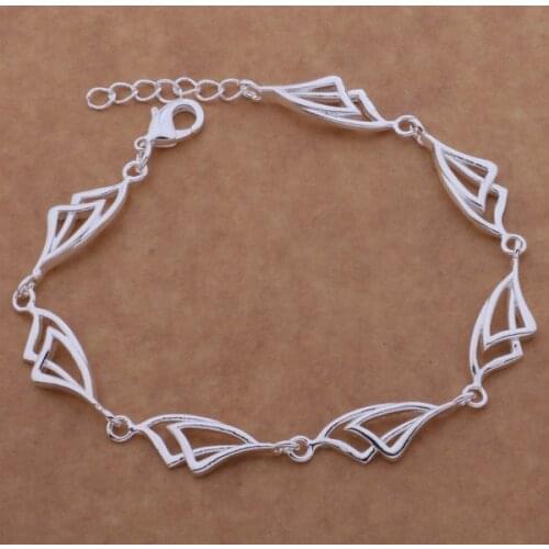 Wholesale High quality silver plated Fashion jewelry Bangles bracelet WB-158