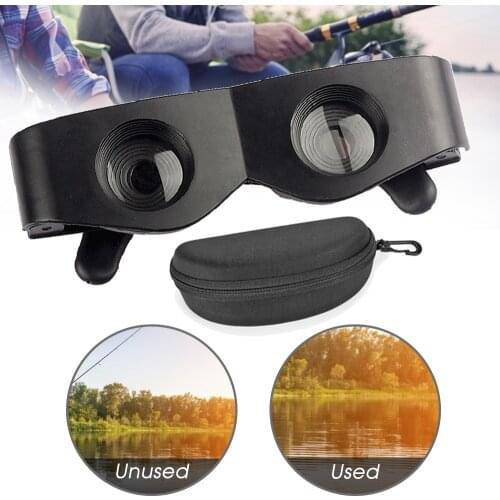 Outdoor Fishing Sunglasses Telescope Portable Zoomable Glasses Observed Buoy Myopia Magnifier Binoculars Hands Free Fishing Gear