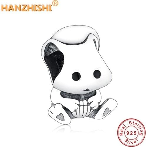 Fits Original Bracelet Cute Squirrel Charm Genuine 100% 925 Sterling Silver Beads for DIY Making Women Jewelry