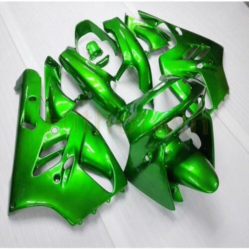 Custom motorcycle cowl for ZX-9R 1994 1995 1996 1997 ZX9R 94-97+Free bolts+green ABS motor Fairing
