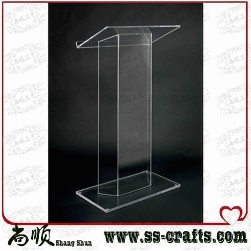 Elegant Detachable Floor Standing High Grade Cheap Acrylic Lectern
