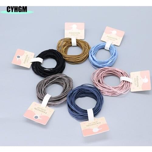 Elastic hair bands 10pc girls hair ties velvet satin scrunchie pack hair accesorios cheveux femme durag frotki do wlosow S01