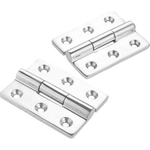 120*90*6.5mm Marine Boats Square Door Deck Hinge Yacht Home Cabinet Drawer Hinges With 6 Holes 304 Stainless Steel 1PC