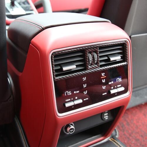 ABS Car Rear Center Outlet Small Moulding Trim Sticker for Porsche Cayenne 2018 Interior Styling Accessories