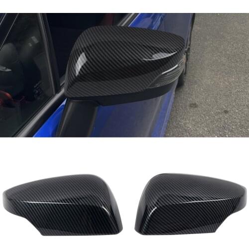 Car Styling 2PCS ABS Carbon Fiber Side Rearview Mirros Decoration Cover Trim for Subaru WRX STi 2015-2019 Accessories
