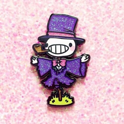 Anime Glitter Glam Turnip Head Brooch Pins Enamel Metal Badges Lapel Pin Brooches Jackets Jeans Fashion Jewelry Accessories