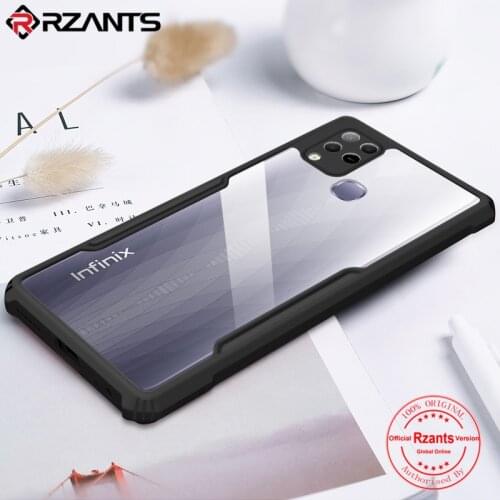 Rzants For Infinix Hot 10S Infinix Hot 10 Play Hot 10 Lite Case Hard Air Bag Conor Camera Protection Slim Clear Cover Small Hole