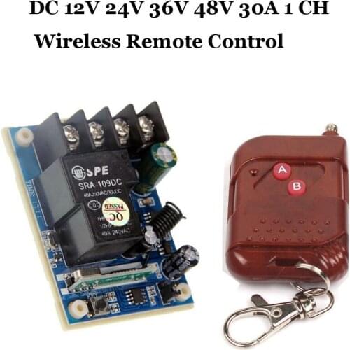 DC12V-48V 1 CH Wireless Remote Control Switch